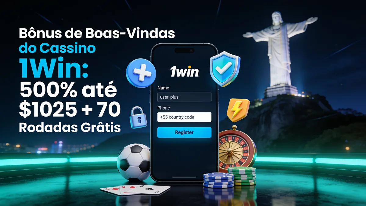 Bônus de Boas-Vindas do Cassino 1Win: 500% até $1025 + 70 Rodadas Grátis: guia de 1win para jogadores no Brasil